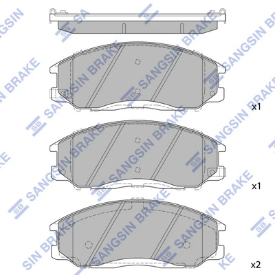 Передні тормозні колодки CK1509LD Lamda