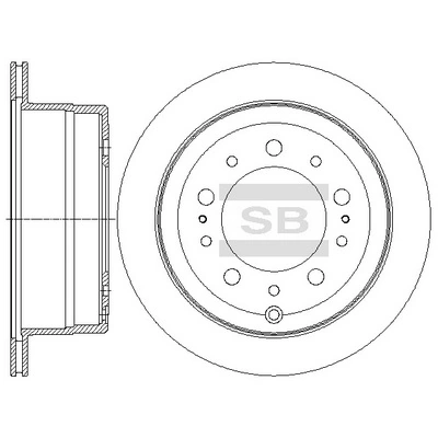 Диск гальмівний задній Power Stop JBR736