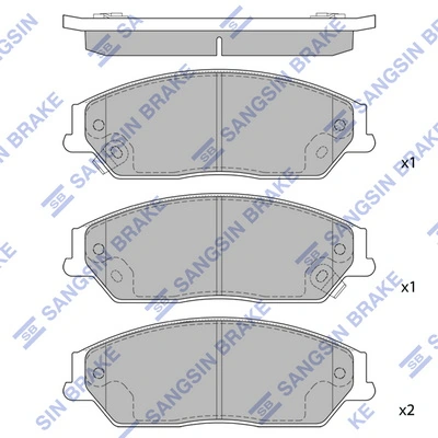 Передні тормозні колодки 0446506040 Toyota