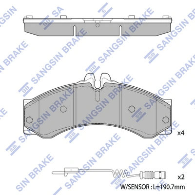 Передні тормозні колодки S702022 Polcar