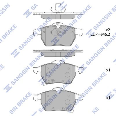 93192749 Iveco Передні гальмівні колодки