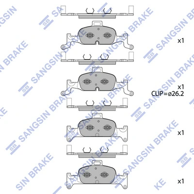 Гальмівні колодки Power Stop NXE1897 ціна, від 66.54 USD
