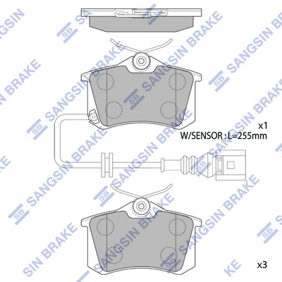 Задні гальмівні колодки Seat Cordoba седан (6L2) (2002 - 2009) ціна, від 24.07 USD