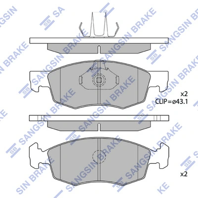 Передні тормозні колодки 7087742 Fiat/Alfa/Lancia