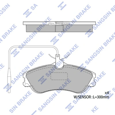 Передні тормозні колодки 425154 Volvo