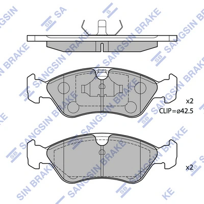 Гальмівні колодки AMP/Paradowscy BF1112 ціна, від 11.14 USD
