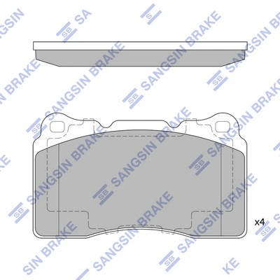 Передні гальмівні колодки на Renault Scenic II JM0, JM1