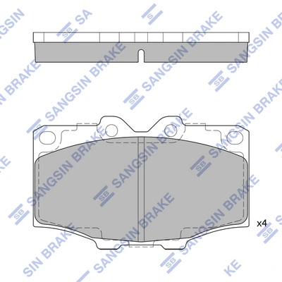 Купити 0446560040 Toyota Колодки гальмівні передні, дискові