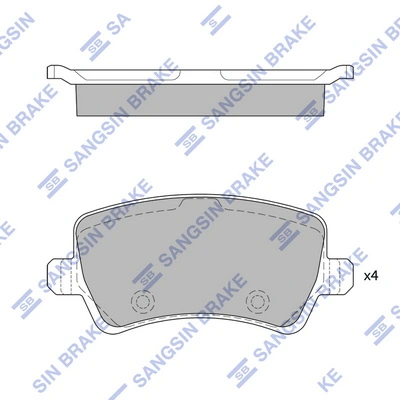 Купити S701439 Polcar Задні колодки