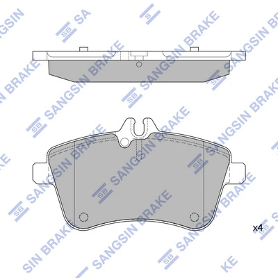 302475 VALEO Передні гальмівні колодки
