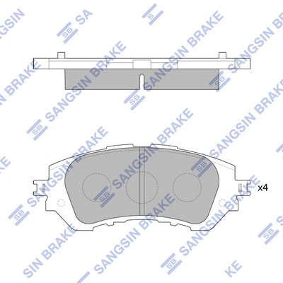 T2115113 Toko cars Передні гальмівні колодки