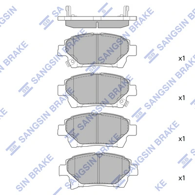 986494333 Bosch Передні гальмівні колодки