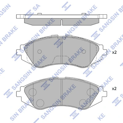 SP1077 ZAZ Передні гальмівні колодки
