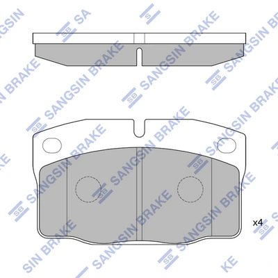 Гальмівні колодки Samsung SMB20939 ціна, від 10.59 USD