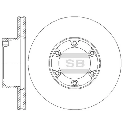 SD4411 Sangsin Гальмо дискове переднє