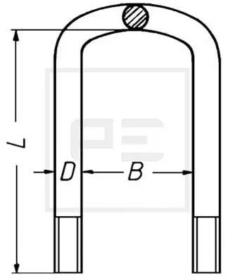 Стремянка ресори (TRUCK) 313844094 BPW