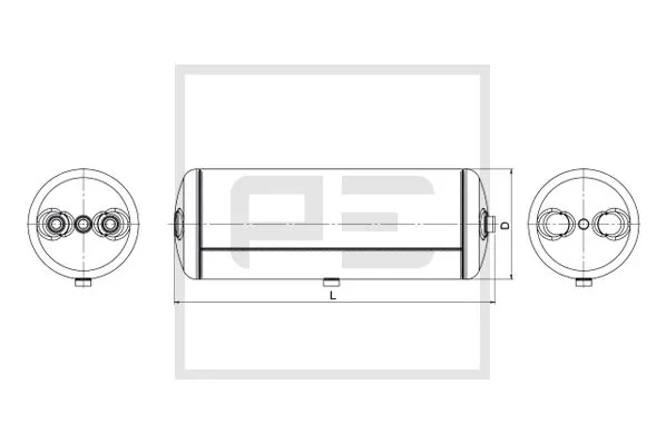 A0034323201 Mercedes Ресивер пневматичної системи