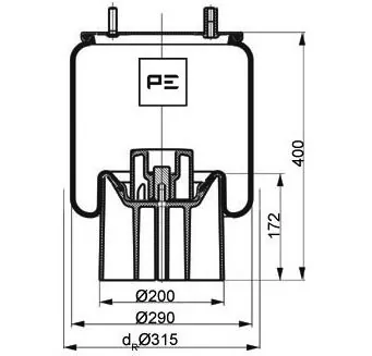 Пневмоподушка/Пневморессора моста Blacktech RML75268CP10 ціна, від 74.57 USD