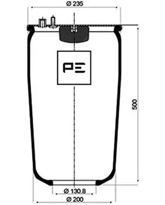 Пневмоподушка/пневморессора моста MAN 81436006055