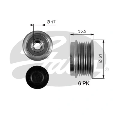 Інерційний шків ZNP ZNP28607 ціна, від 31.65 USD