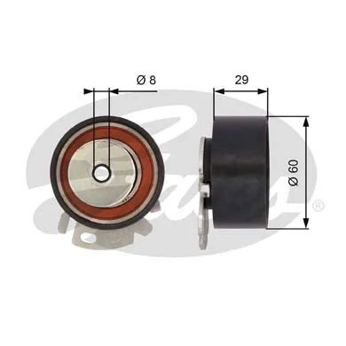 T43068 Gates Ролик натягувач