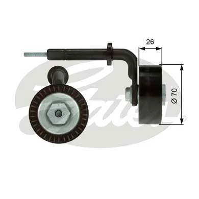 Купити T39005 Gates Натяжний ролик