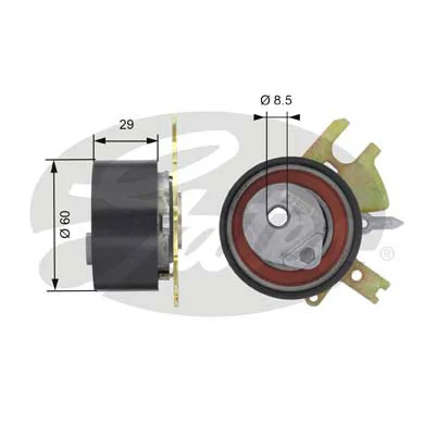 T43089 Gates Ролик натягувач
