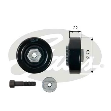 96416331 Opel Ролик натяжителя ременя агрегатів