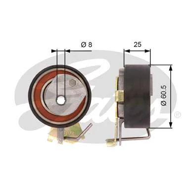 T43023 Gates Ролик натягувач