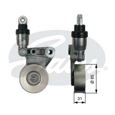 117502W20C Renault (RVI) Натяжна планка поліклинового ременя