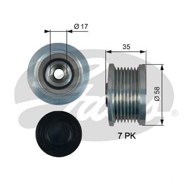 940113010087 Magneti Marelli Обгонна муфта генератора
