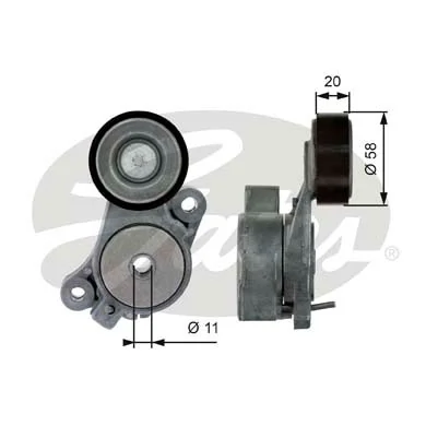 Купити T39040 Gates Натяжний ролик