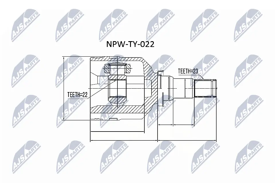 NPWTY022 NTY ШРКШ внутрішній, передній