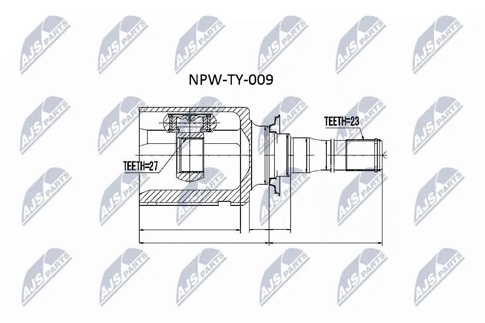 NPWTY009 NTY ШРКШ внутрішній, передній, правий