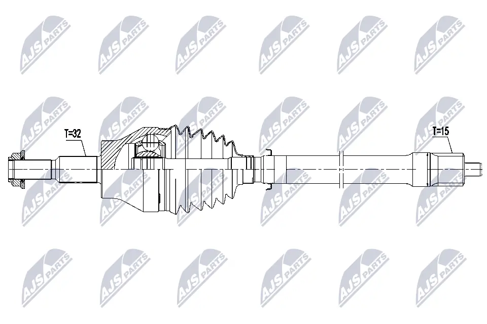 K68394142AA Fiat/Alfa/Lancia Привід передній правий