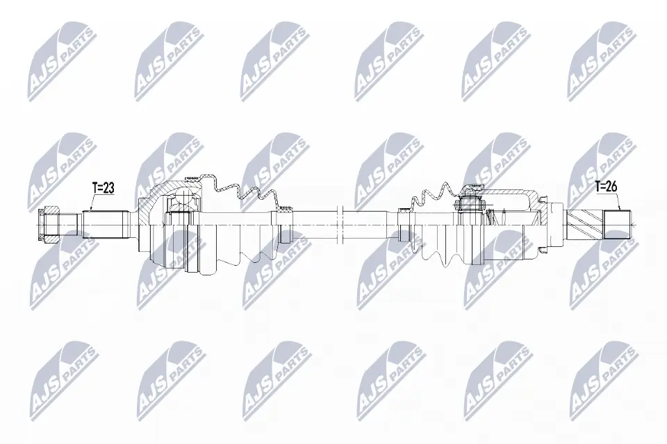 Ліва піввісь 304712 GKN-Spidan