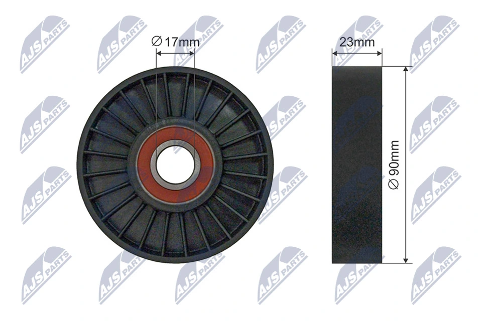 Натяжний ролик Saab 9-5 седан (YS3E) (1997 - 2010) ціна, від 15.57 USD