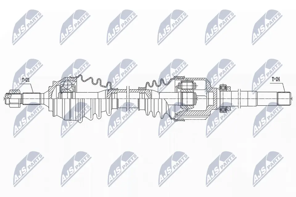 1611524180 Peugeot/Citroen Привід передній правий