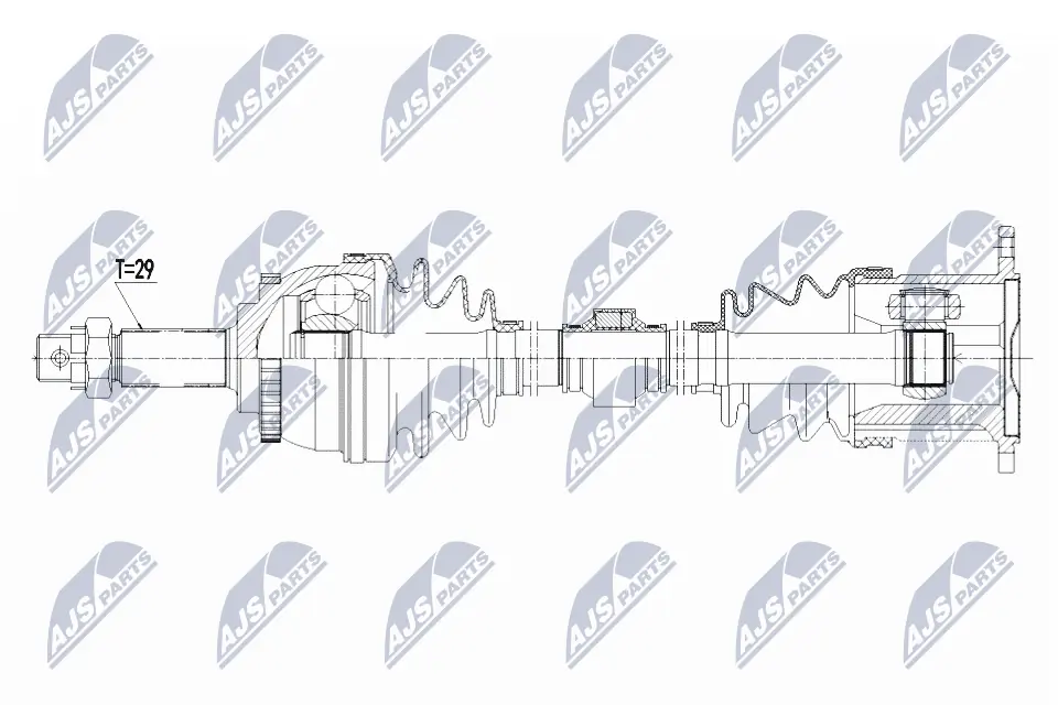 Піввісь права TAN3212 Topsauto