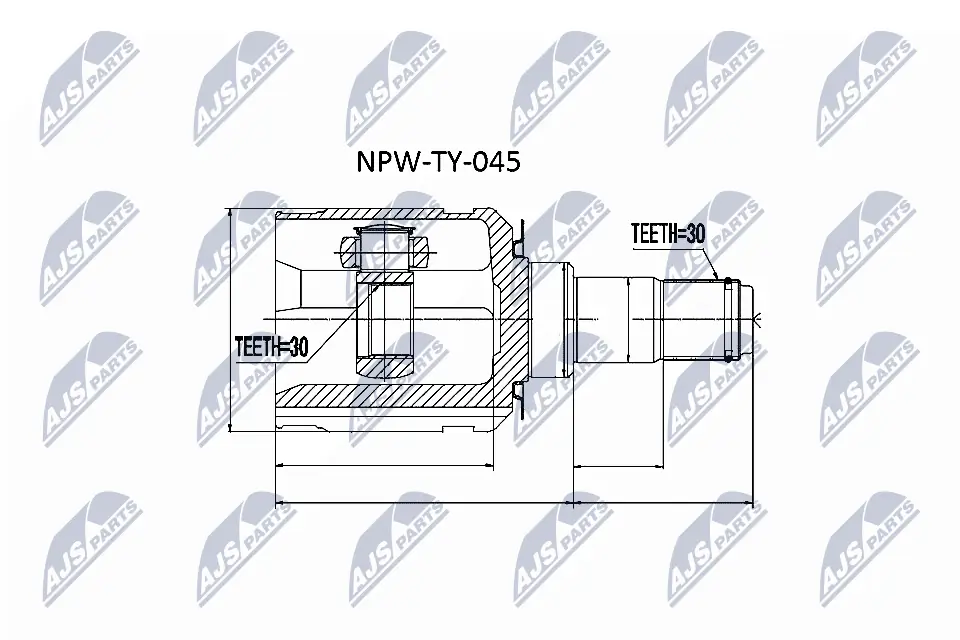 NPWTY045 NTY ШРКШ внутрішній, передній