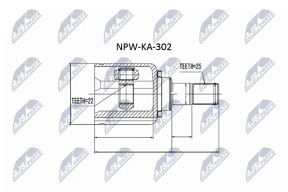 NPWKA302 NTY ШРКШ внутрішній, передній