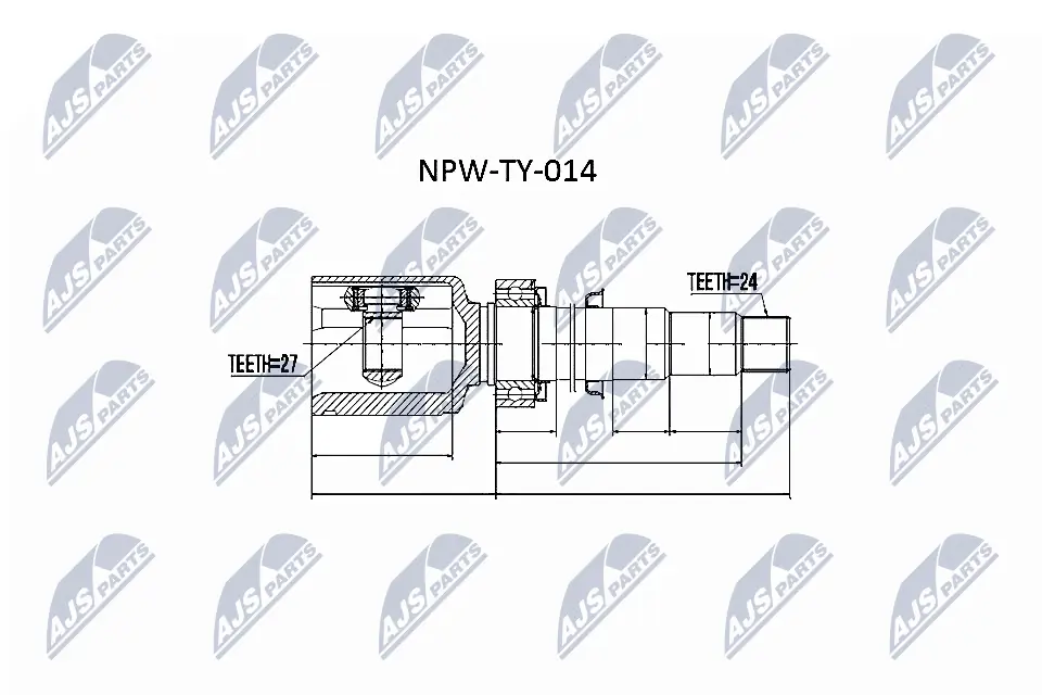 NPWTY014 NTY ШРКШ внутрішній, передній, правий