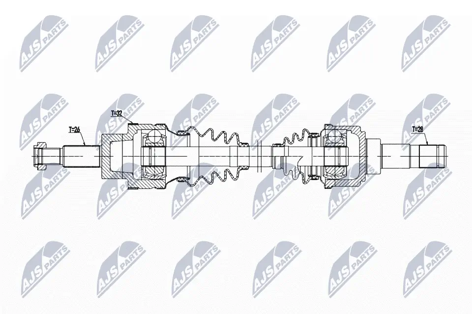 Купити C2S43418 Jaguar Піввісь задня, ліва