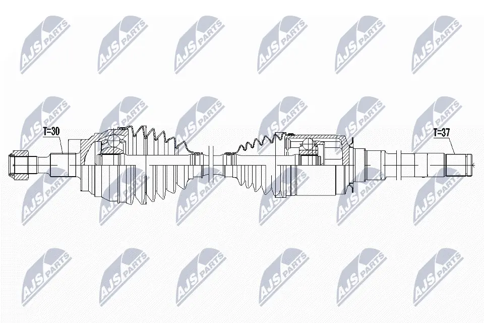 Піввісь передня, права GSP NCV48023 ціна, від 103.69 USD