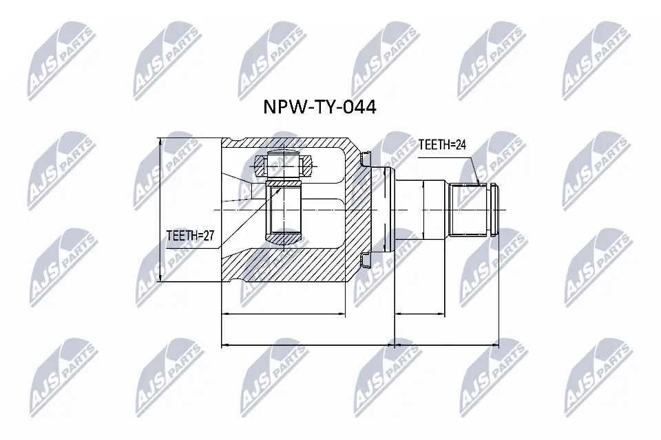 NPWTY044 NTY ШРКШ внутрішній, передній, лівий