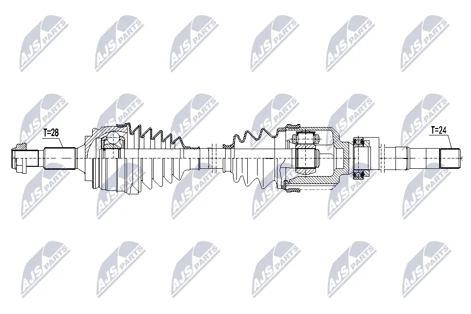 Привід правий Peugeot/Citroen 95525167