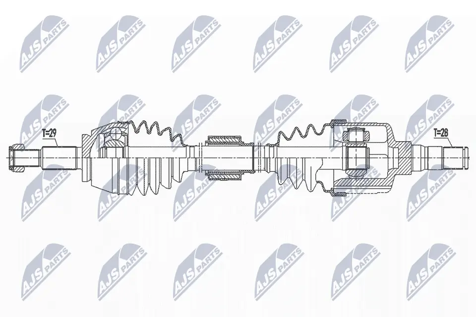 ШРКШ внутрішній, передній, лівий Renault (RVI) 391011905R ціна, від 56.02 USD