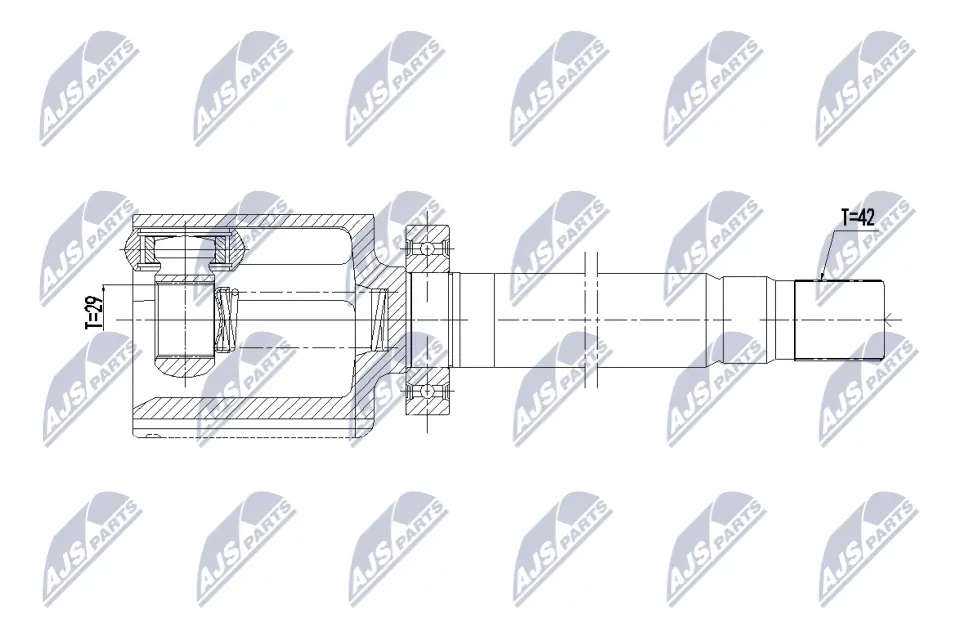 ШРКШ внутрішній, передній, правий Pascal G7M017PC ціна, від 43.62 USD