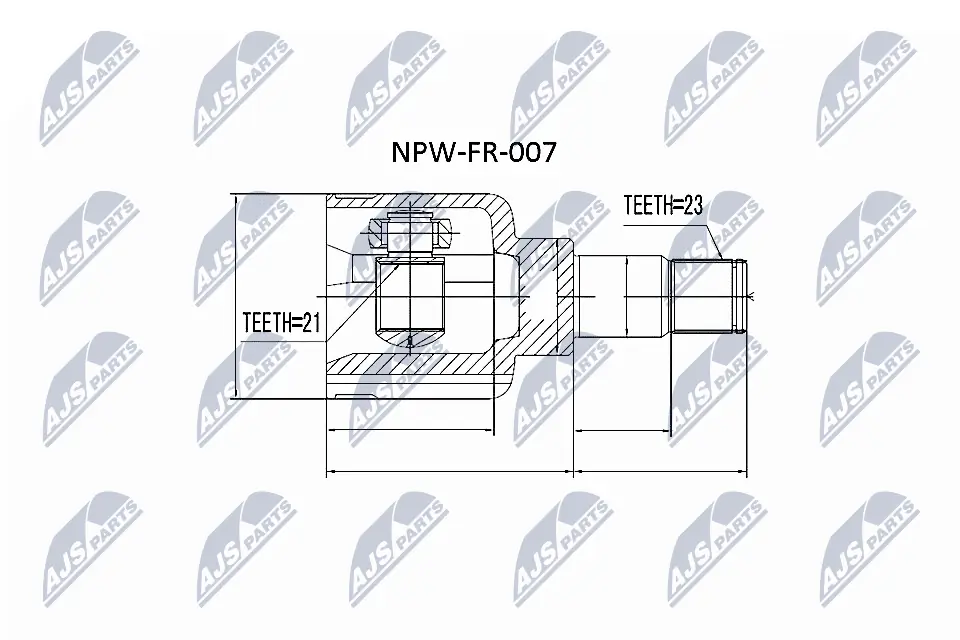 NPWFR007 NTY ШРКШ внутрішній, передній, лівий