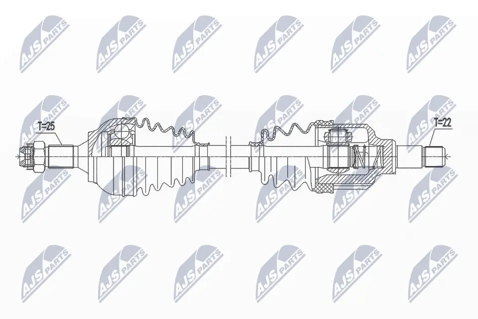 Привід передній лівий Opel 3642355 ціна, від 79.26 USD